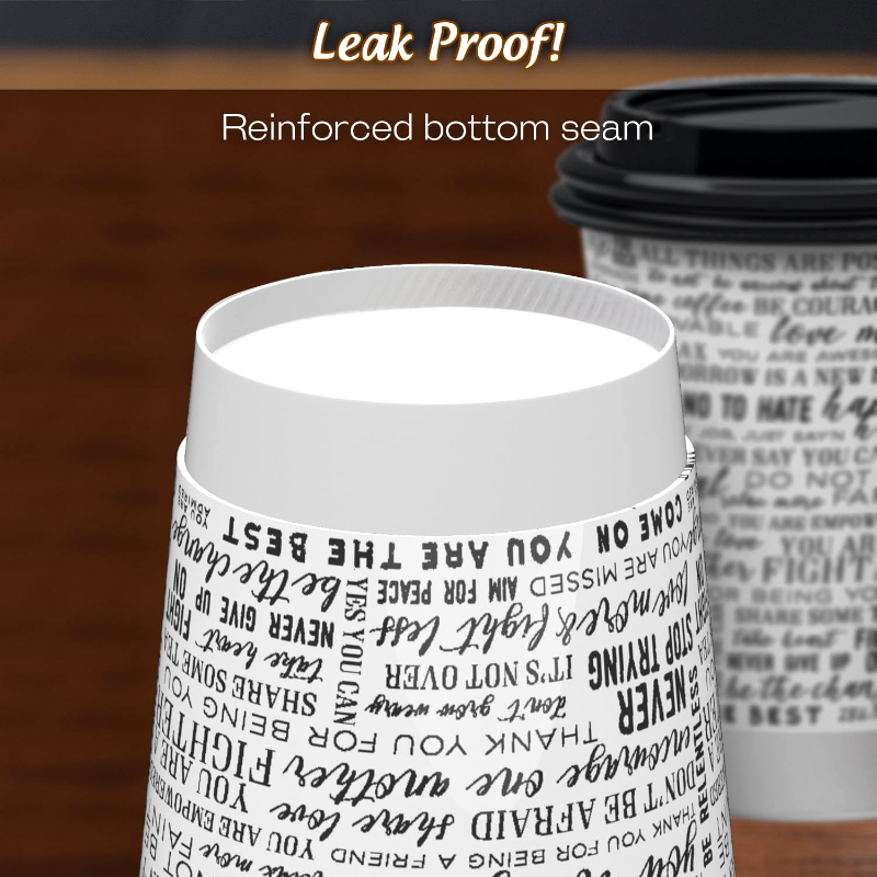 disposable custom logo printed double wall coffee paper cup wwpack8